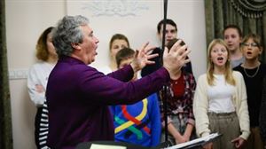 Детский хор В. С. Попова записывает диск для детей