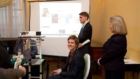 Presentation of the Splayn social network at a meeting of the Music Society of Moscow