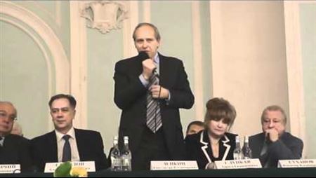 Prof. Konstantin Zenkin at the Signing of a Cooperation Agreement with Lomonosov Moscow University