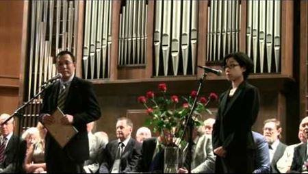The Knowledge Day at the Moscow Conservatory, 2011. Toru Sarui Is Speaking