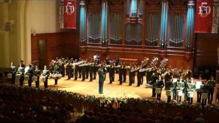 On the 150th anniversary of the Moscow Conservatory. Military University students orchestra