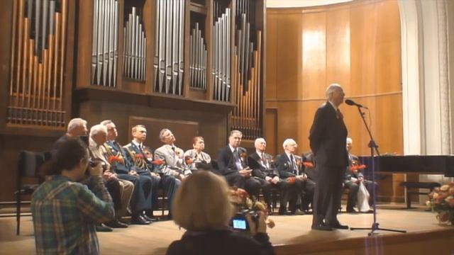 Prof. Krauklis, a WW2 Veteran, Speaks at the Celebration of the 65<sup>th</sup> Anniversary of the Victory Day