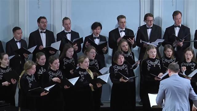 The Moscow Conservatory Chamber Chorus performs for children