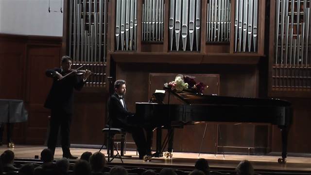Debussy — Heifetz. <i>Beau soir</i>, arrangement for violin and piano