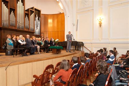A meeting on the academic year beginning at the Small Hall