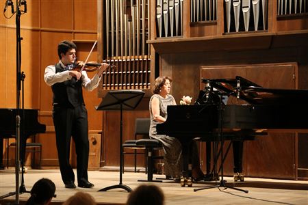 Михаэль Баренбойм (скрипка) и Елена Башкирова (фортепиано)