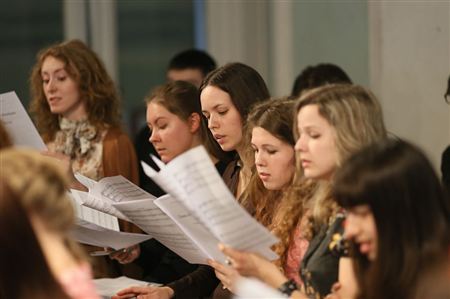 A meeting with jury members of the Boris Tevlin Competition for Choral Conductors