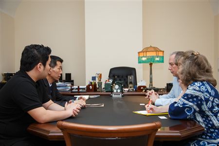 A meeting with the representatives of the Embassy of the Republic of Korea