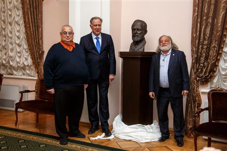 Ceremony of donating the bust of Tchaikovsky to the Moscow Conservatory