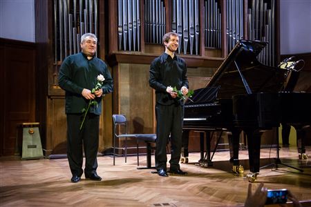 The pianists Nikolai Lugansky and Vadim Rudenko