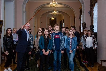 The first-year students are getting familiarized with the Moscow Conservatory