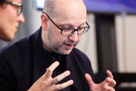 The composer Klaus Lang at the Moscow Conservatory Conference Hall