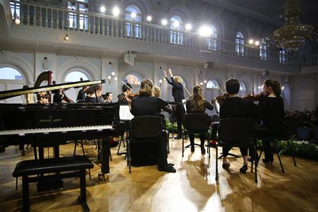 Alexandra Kalafatova (piano). Chamber Orchestra. The <i>Reheard</i> Ensemble