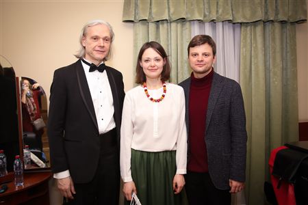 Андрей Писарев, Георгий Чаидзе, Надежда Писарева (фортепиано)