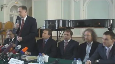 Press conference about the restoration of the Great Hall