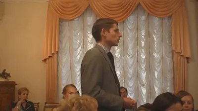 Alexander Averyanov Is Speaking at the Meeting of the Board of Trustees