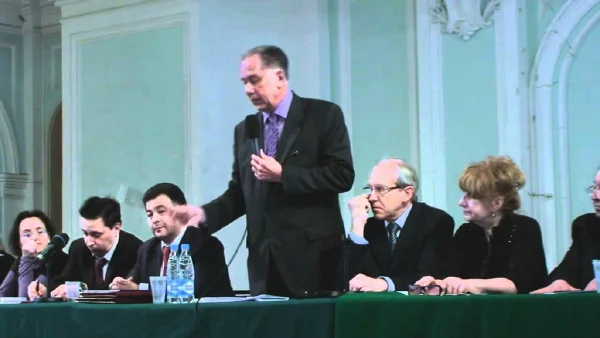 Rector Alexander Sokolov at the Mutual Meeting of the Academic Boards