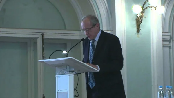 Deputy Rector Konstantin Zenkin at the Mutual Meeting of the Academic Boards