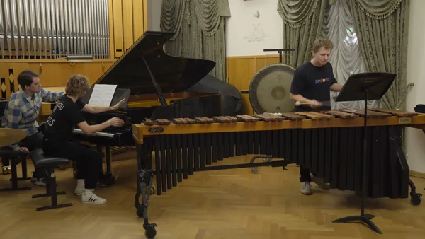 Lukas Sukharev (b. 2001). From the cycle <i>Monkey Etudes</i> for marimba and piano: No. 2. <i>Colobus guereza percivali</i>
