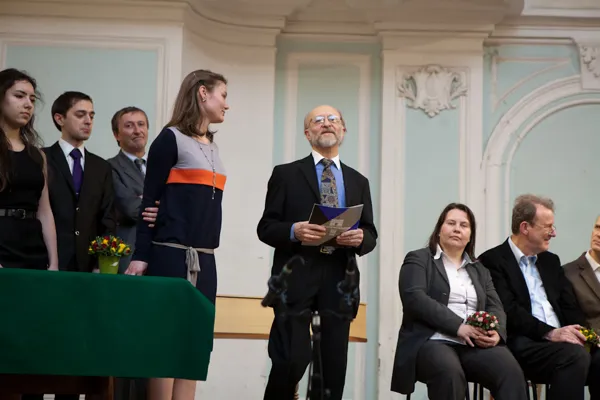 Слово председателя жюри конкурса, Народного артиста России, профессора Московской консерватории Алексея Борисовича Любимова.