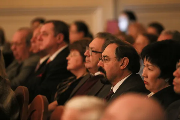 Концерт лауреатов  II международного конкурса камерных ансамблей имени Н.Г. Рубинштейна. В зале члены жюри конкурса.