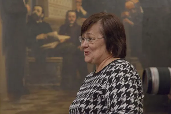 Пресс-конференция «Денис Мацуев и друзья». Вопрос задает корреспондент Радио «Орфей» Ольга Петрова